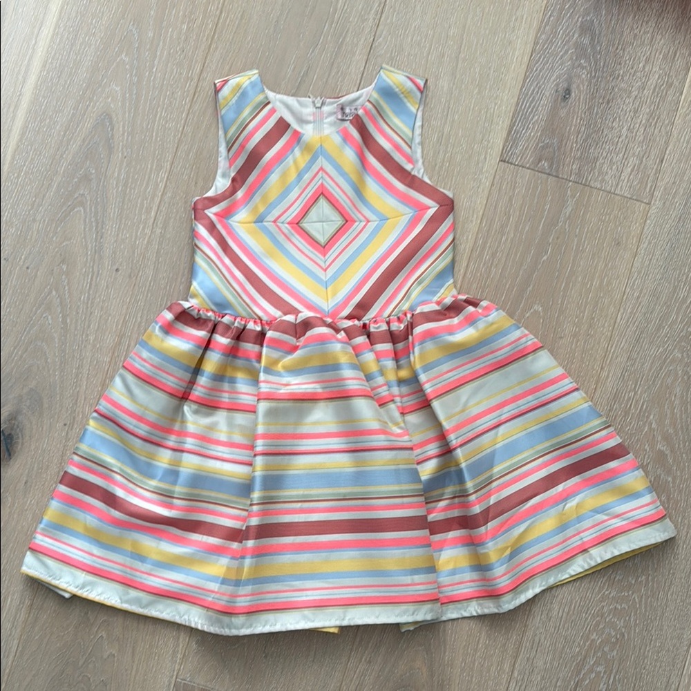 NWOT Colorful Striped Kids Dress